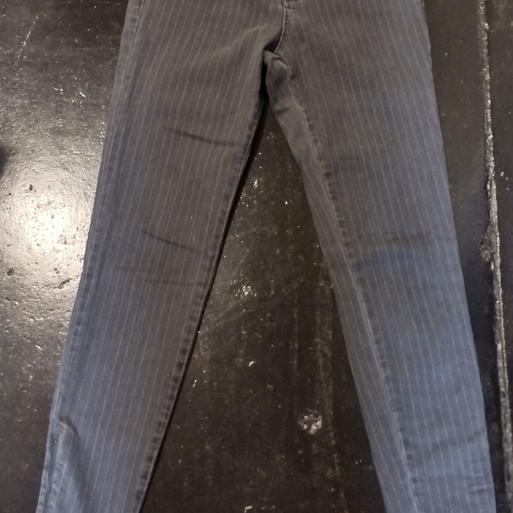 Stella McCartney Charcoal Pinstripe Skinny Jeans Size 28